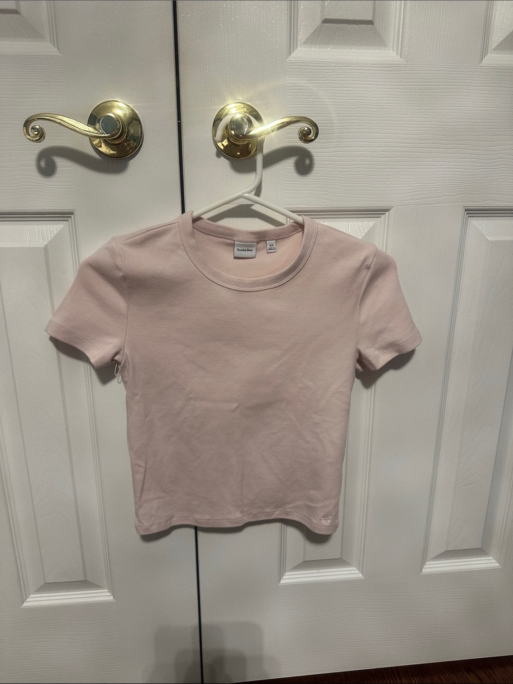 Sunday Best Light Pink Crewneck Short Sleeve Tee